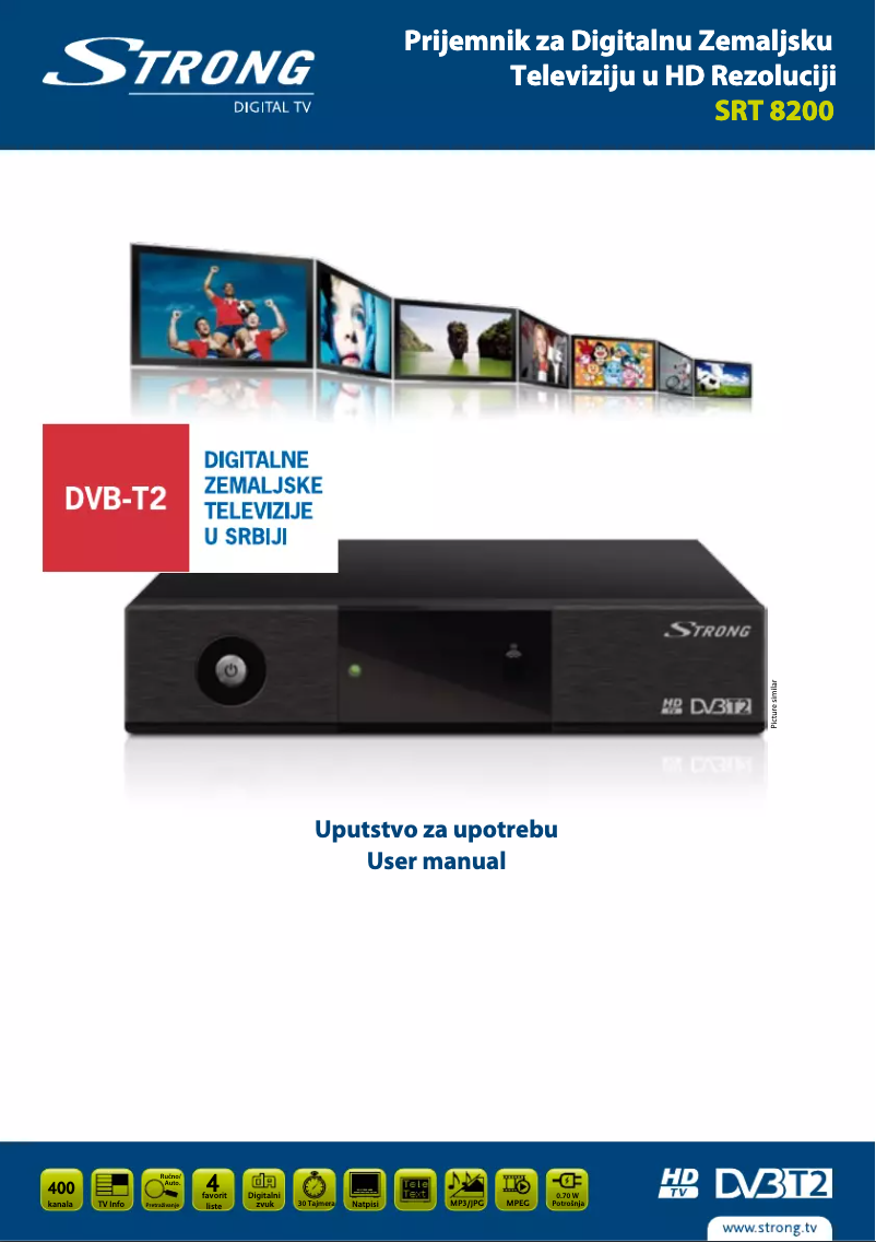 Page n°1 - Manuel utilisateur Strong SRT 8200