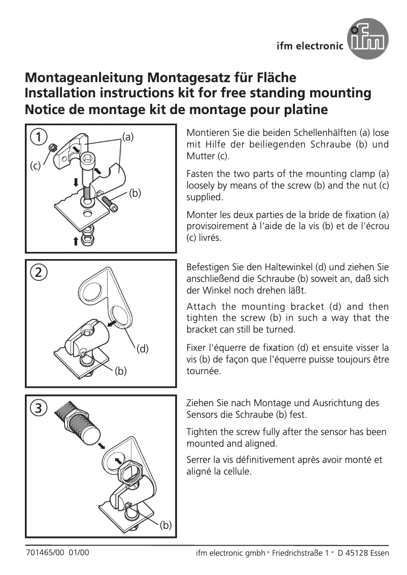 Page 1 de la notice Manuel utilisateur IFM E20857