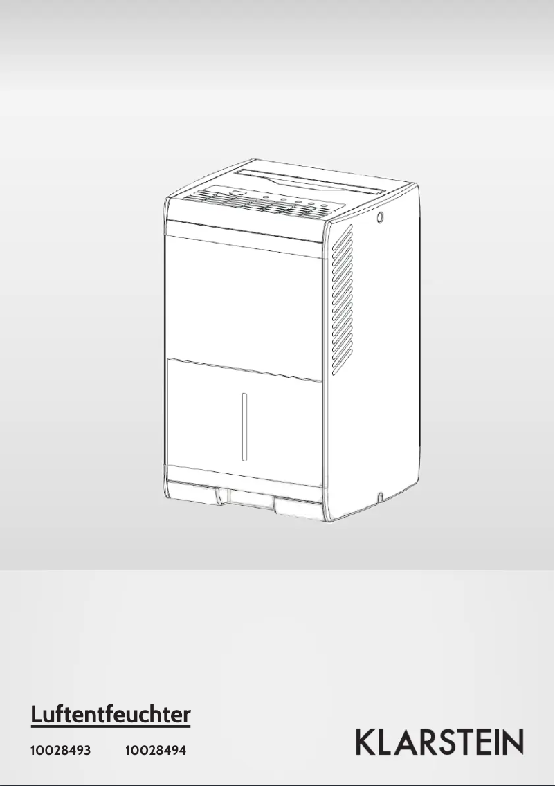 Page n°1 - Manuel utilisateur Klarstein 10028493