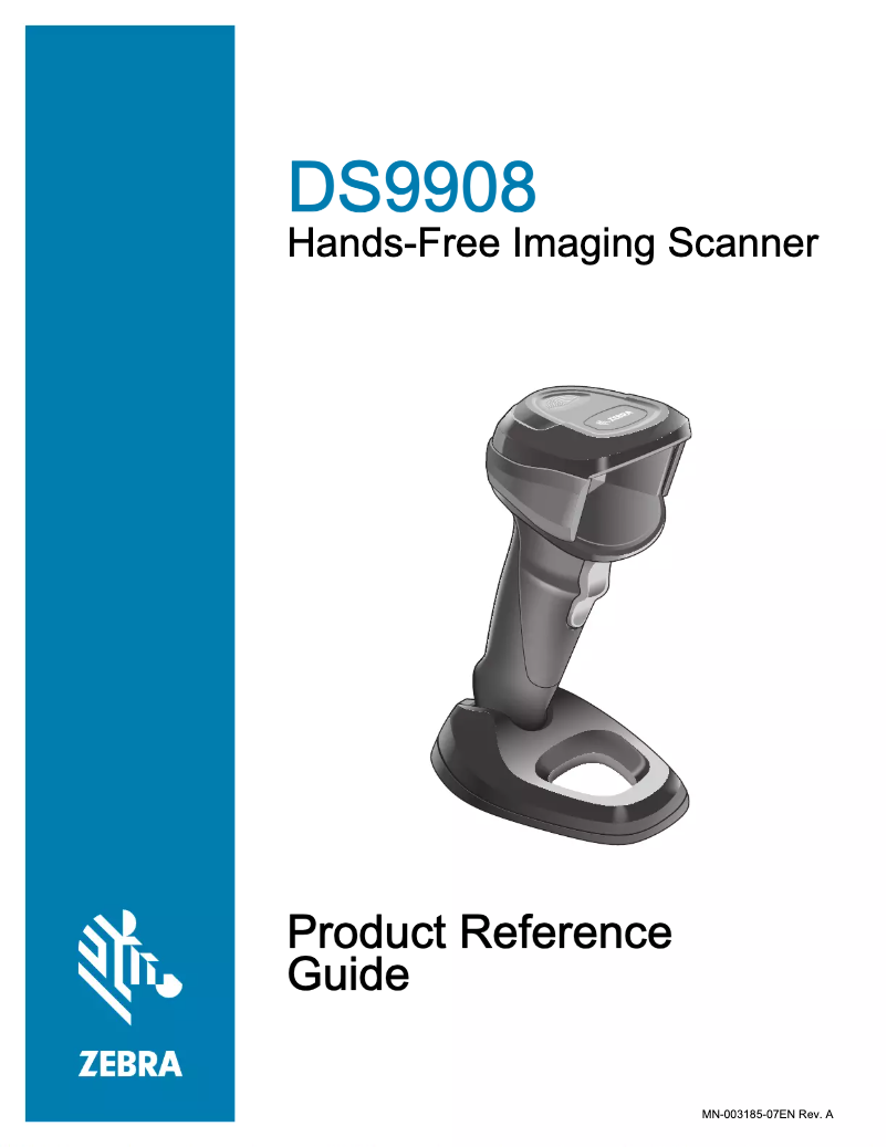 Page n°1 - Manuel utilisateur Zebra DS9908