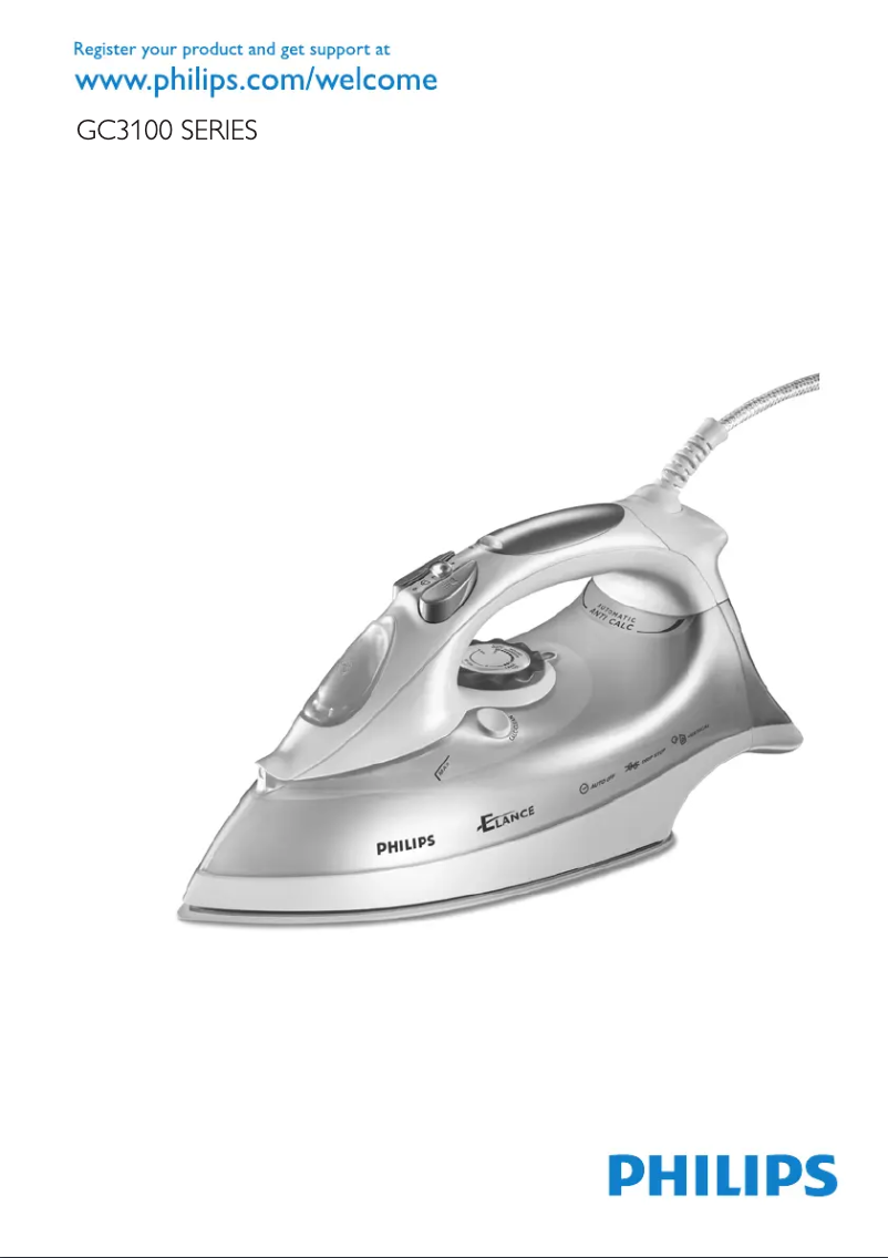 Image de la première page du manuel de l'appareil Elance GC3121