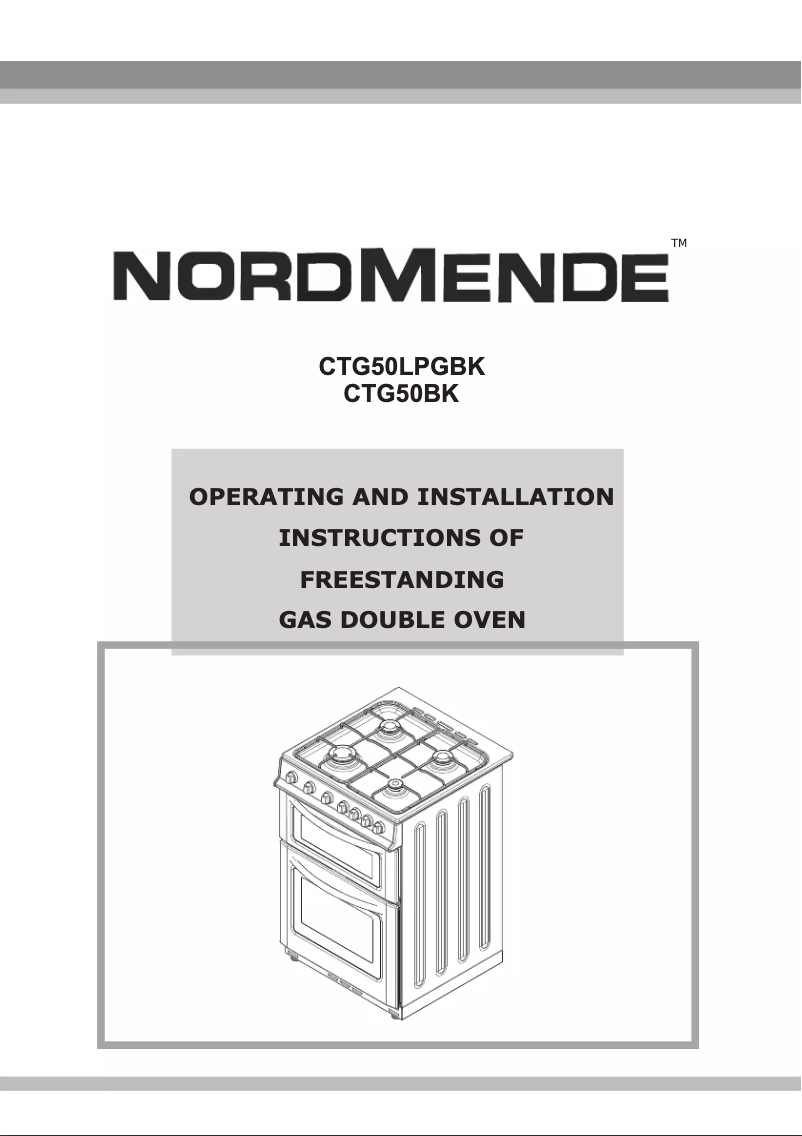 Page n°1 - Manuel utilisateur Nordmende CTG50LPGBK