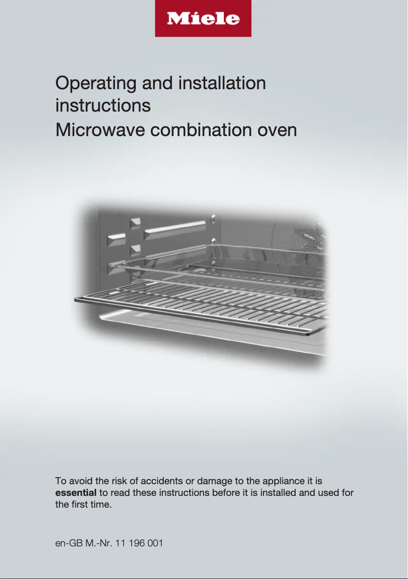 Page 1 de la notice Guide d'installation Miele H 7440 BMX