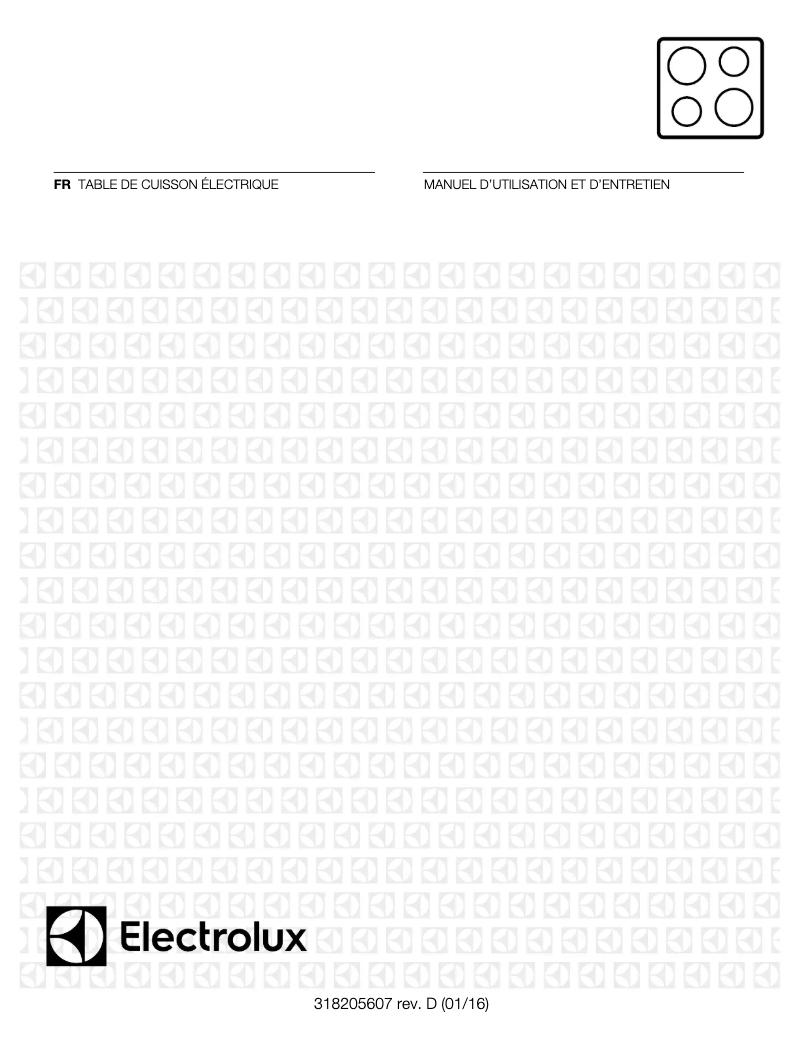 Page n°1 - Manuel utilisateur Electrolux EI30EC45KB