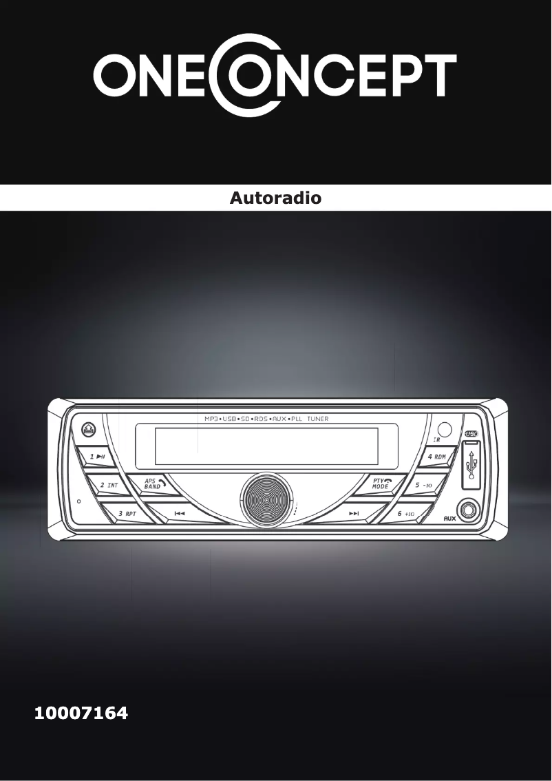 Page n°1 - Manuel utilisateur Auna MD-140-BT