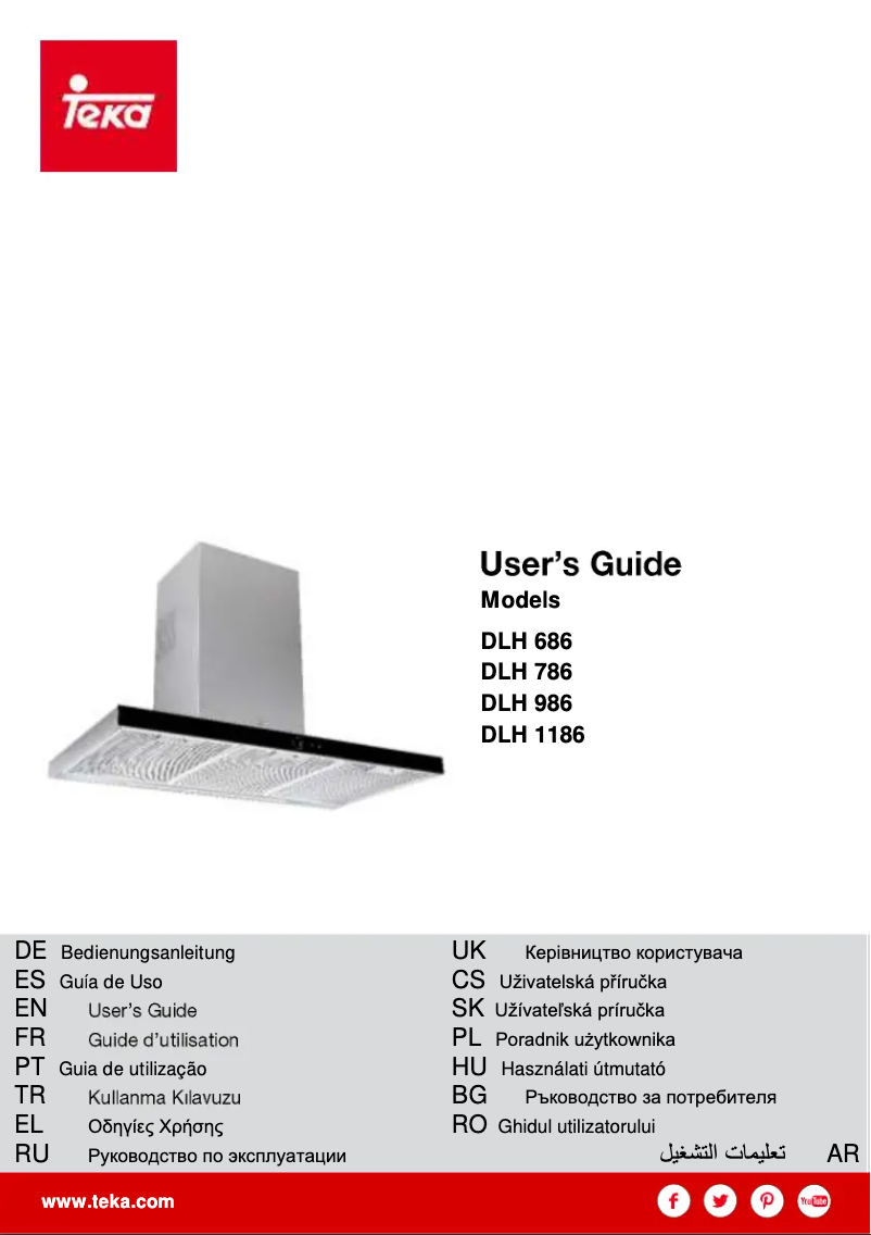 Page 1 de la notice Manuel utilisateur Teka DLH 786 T