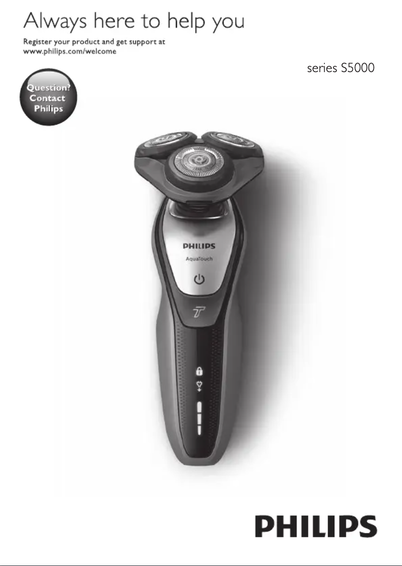 Page n°1 - Manuel utilisateur Philips Series 5000 S5650