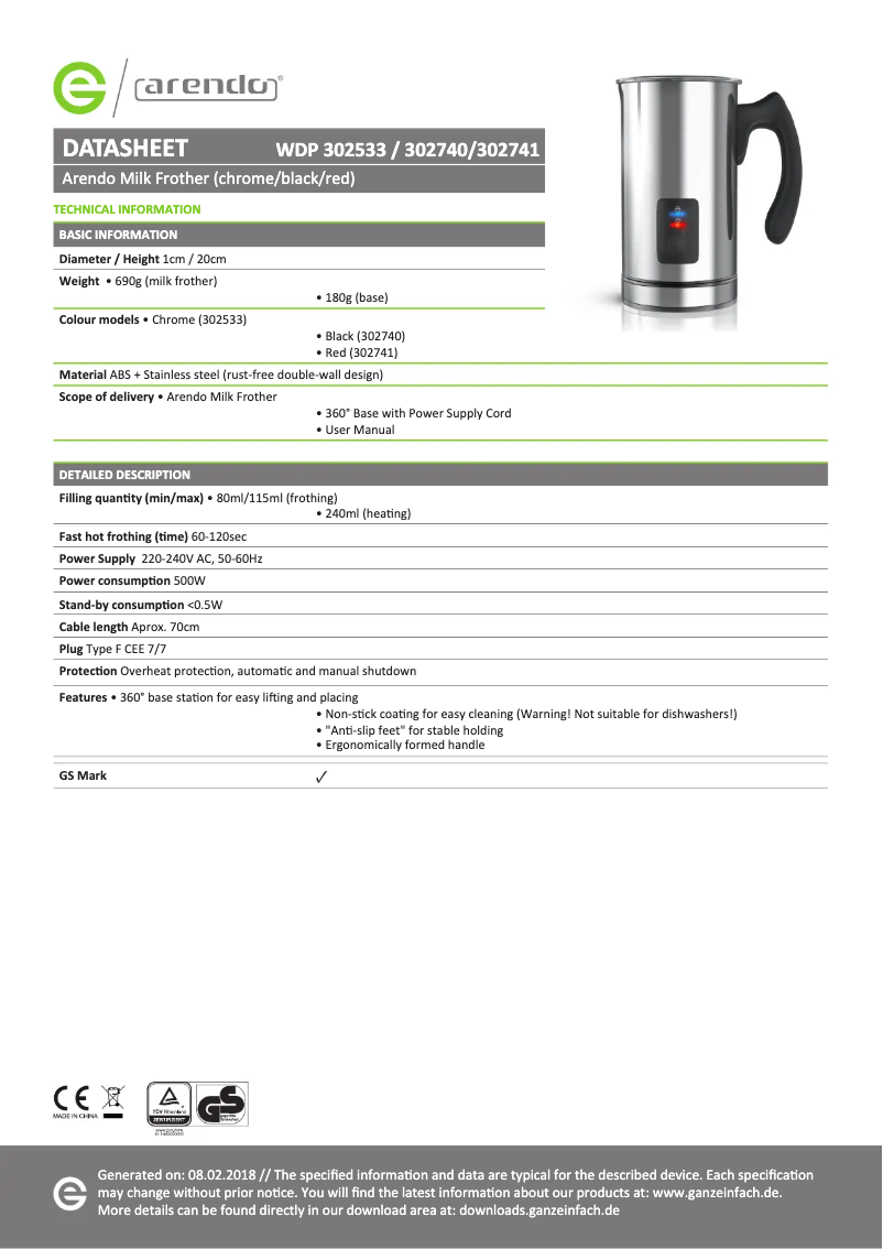 Image de la première page du manuel de l'appareil 302533