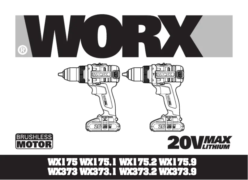Page n°1 - Manuel utilisateur Worx WX175.2