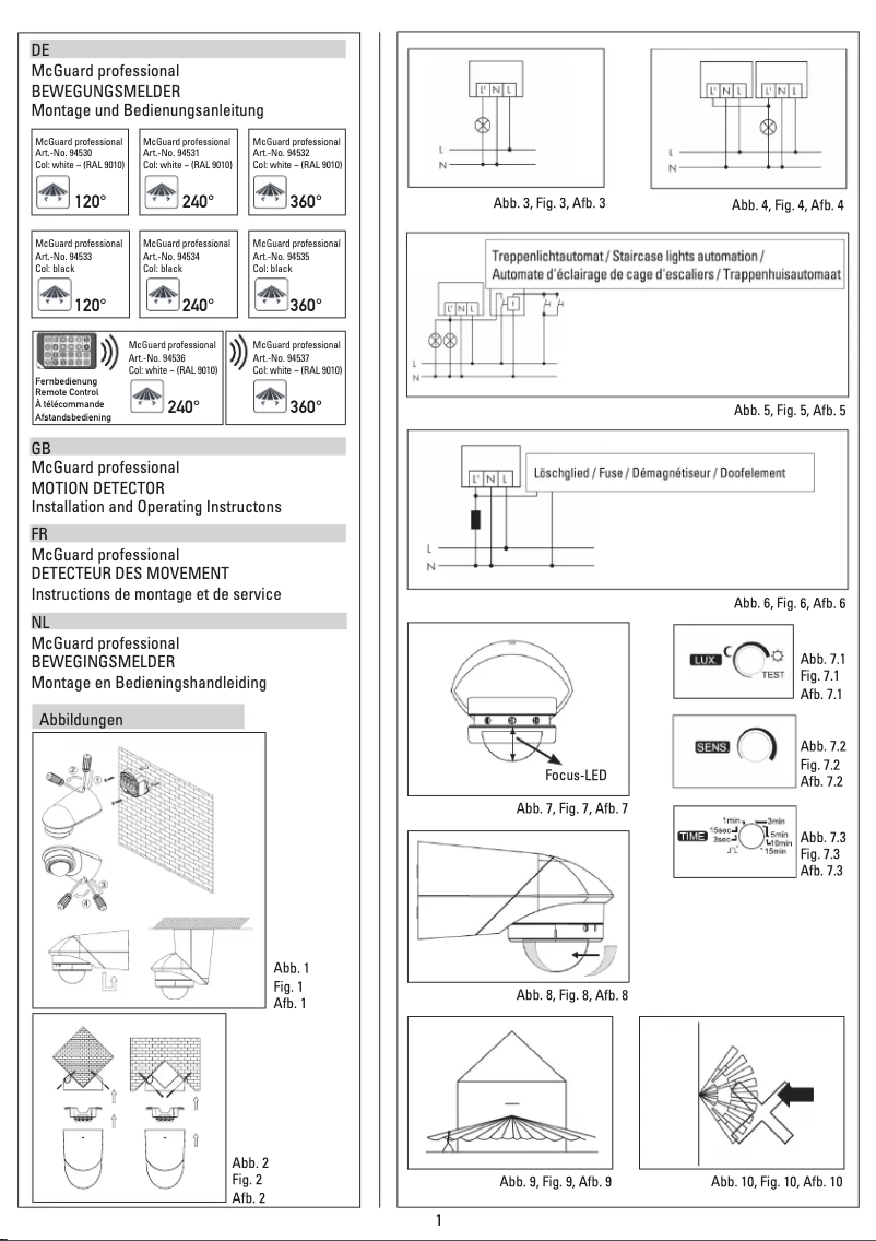 Page 1 de la notice Manuel utilisateur Grothe McGuard BM120