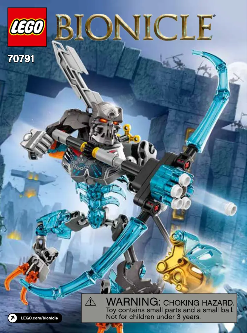 Image de la première page du manuel de l'appareil Bionicle 70791