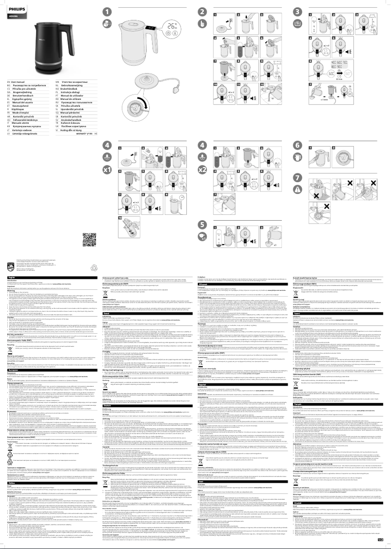 Image de la première page du manuel de l'appareil HD9396