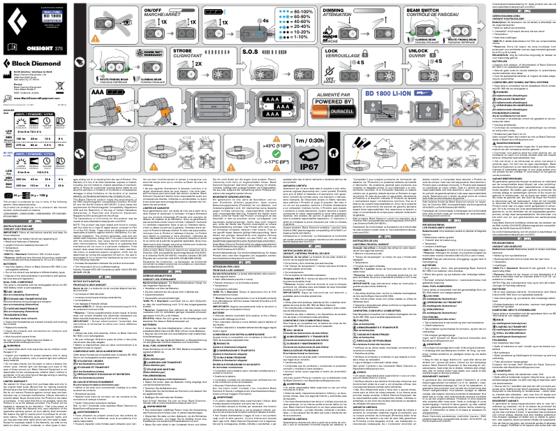 Image de la première page du manuel de l'appareil Onsight 375
