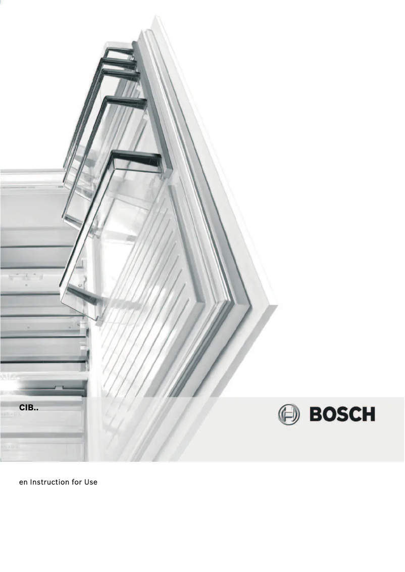 Page n°1 - Manuel utilisateur Bosch CIB36P01