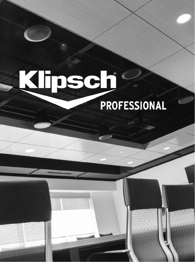 Page 1 de la notice Brochure Klipsch Designer On-Wall