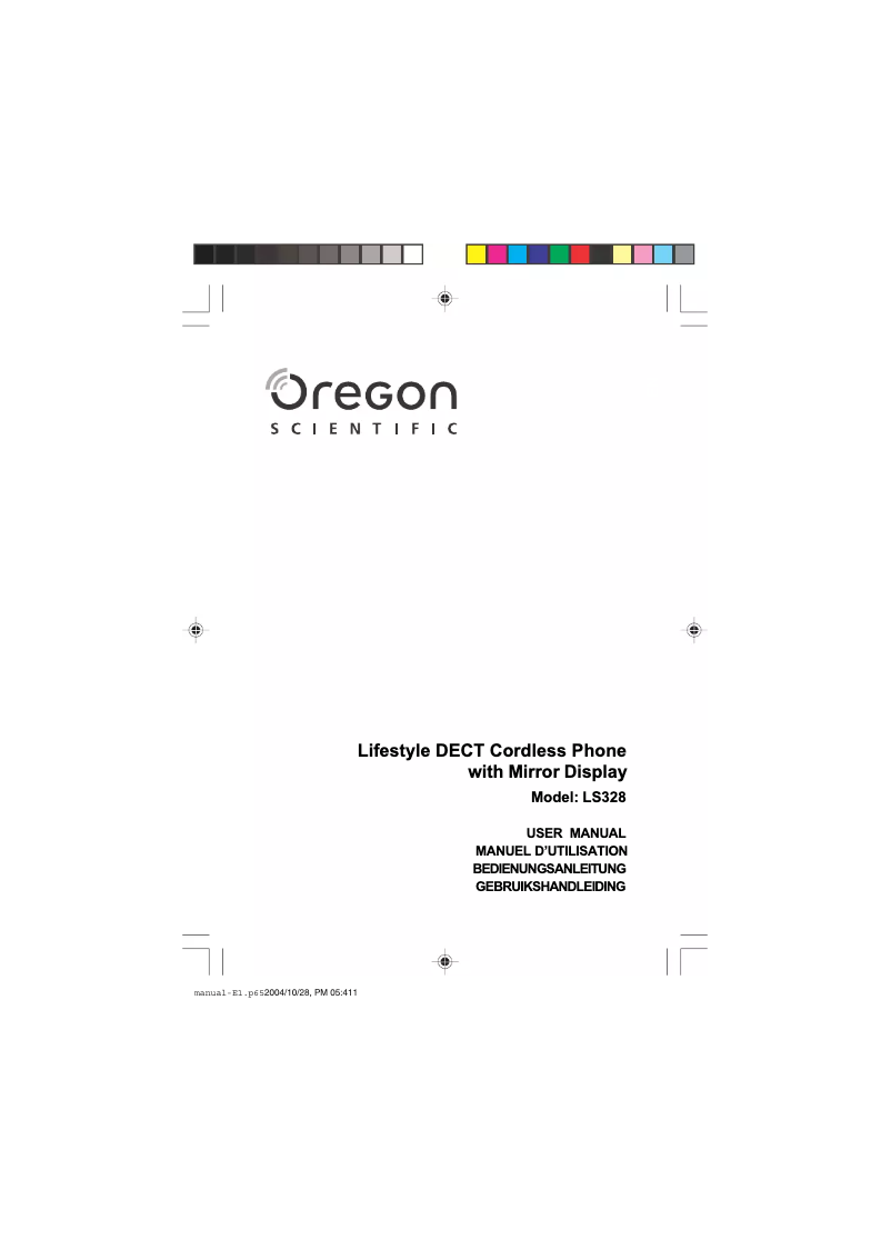 Image de la première page du manuel de l'appareil LS328