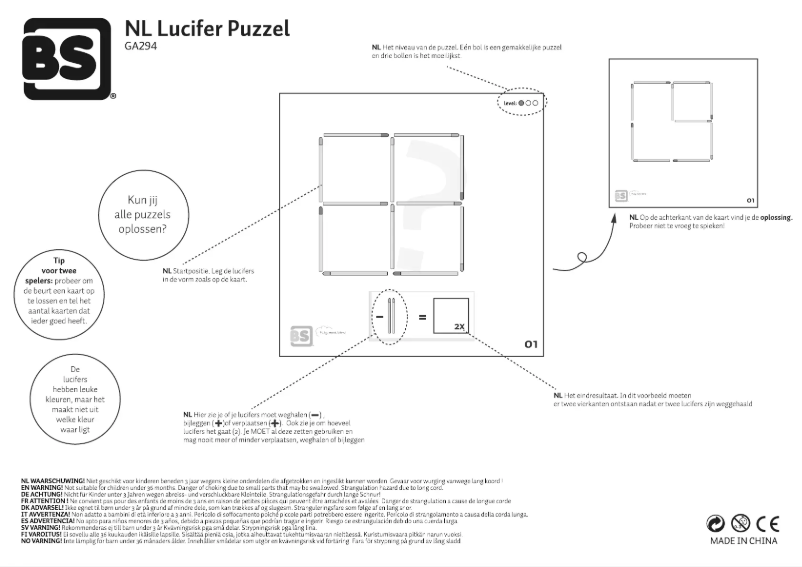 Página 1 del manual Manual de usuario BS NL Lucifer Puzzle GA294
