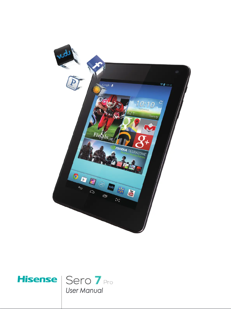 Image de la première page du manuel de l'appareil Sero 7 Pro
