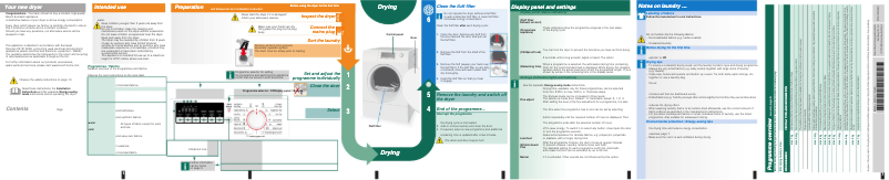 Image de la première page du manuel de l'appareil WTA74200AU