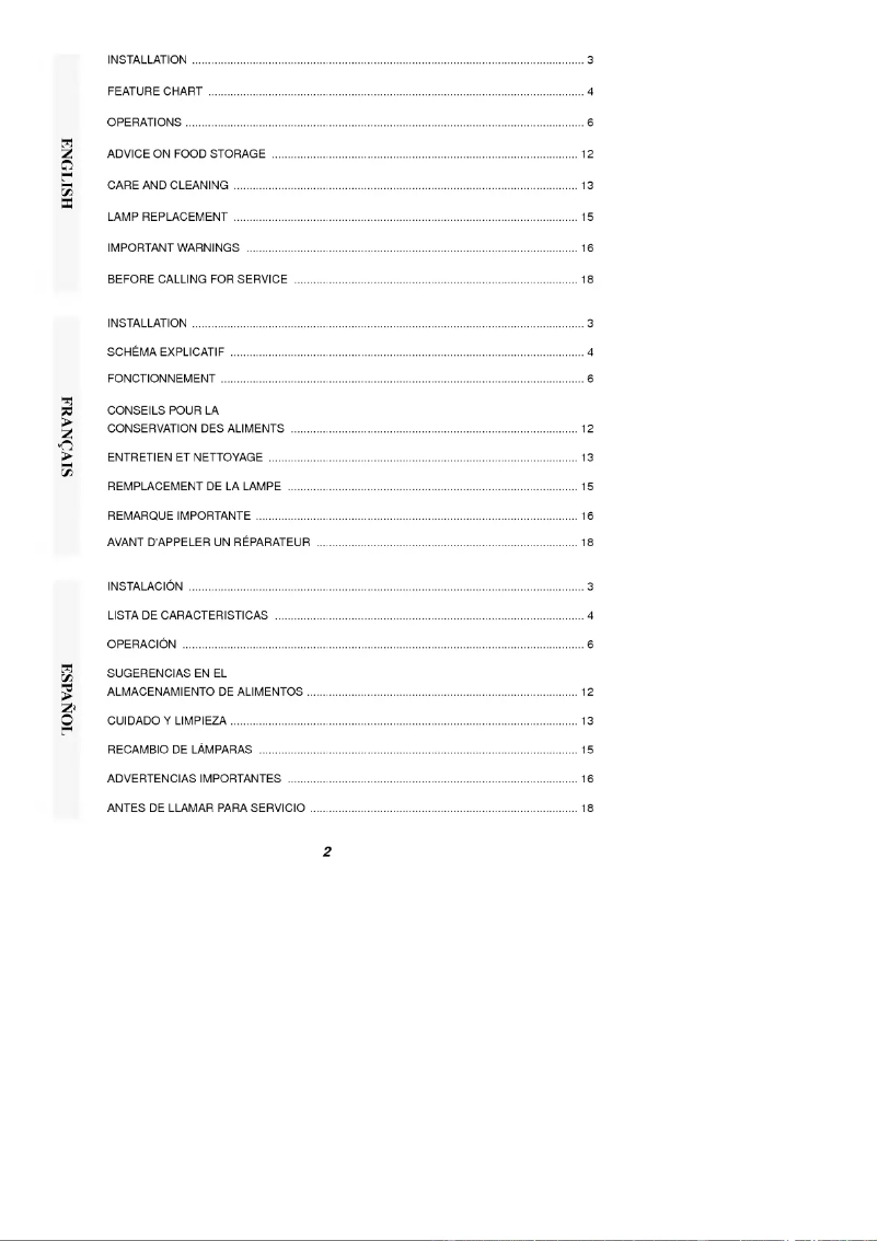 Page 1 de la notice Manuel utilisateur LG GR-492WVF