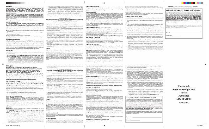 Page n°1 - Manuel utilisateur Streamlight Stinger DS LED