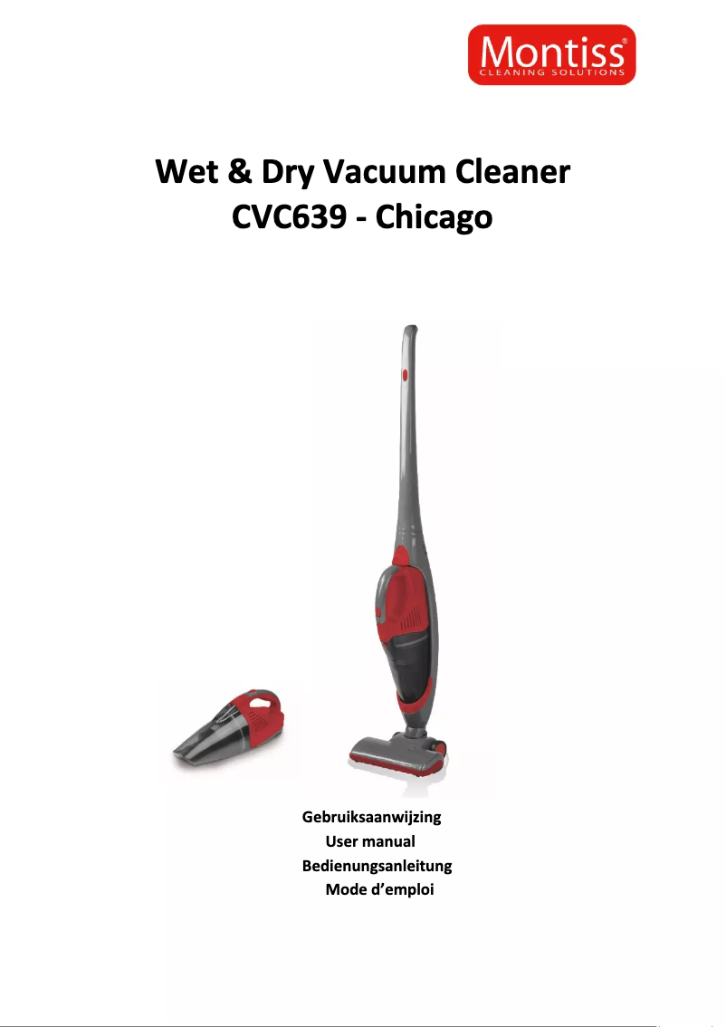 Page 1 de la notice Manuel utilisateur Montiss Chicago CVC641