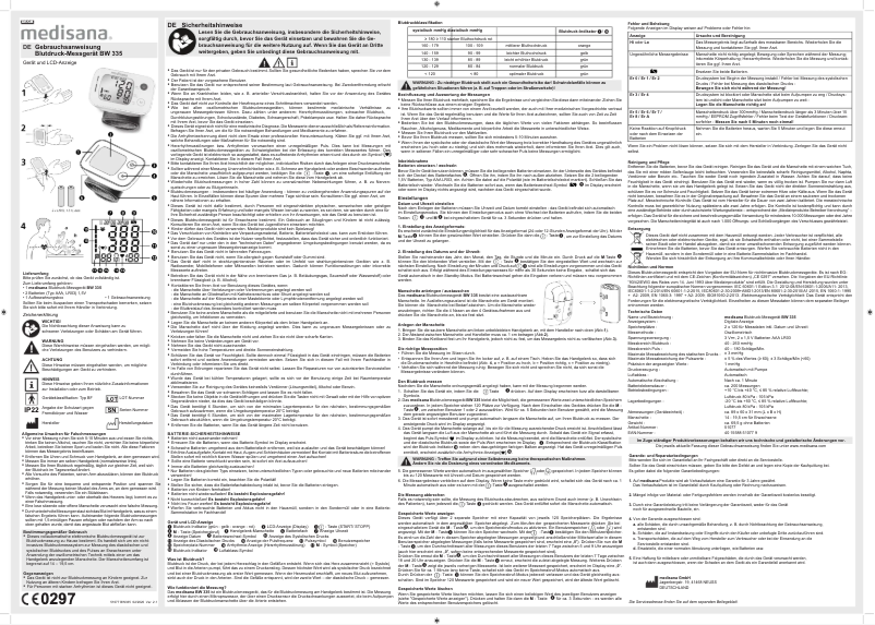 Image de la première page du manuel de l'appareil BW 335