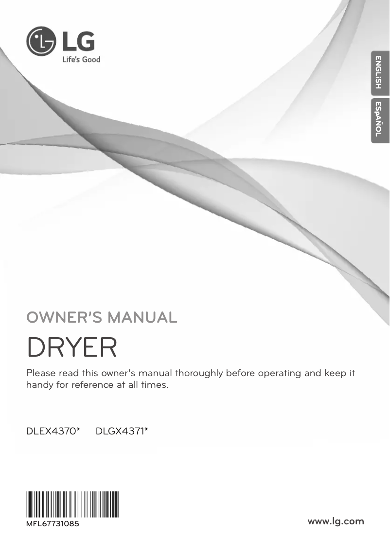 Page n°1 - Manuel utilisateur LG DX4371K
