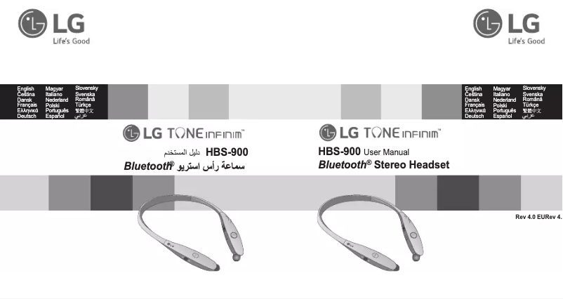 Página 1 del manual Manual de usuario LG TONE Ultra HBS-820S