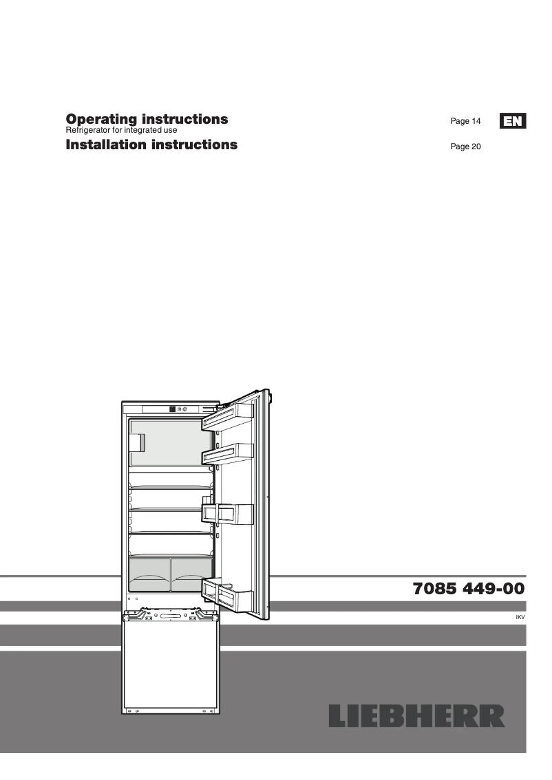 Image de la première page du manuel de l'appareil IKV 3224