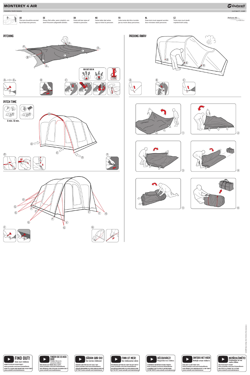 Image de la première page du manuel de l'appareil Monterey 4 Air