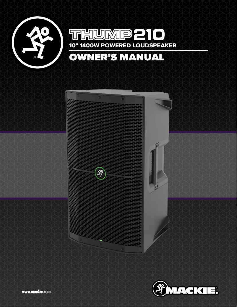 Page n°1 - Manuel utilisateur Mackie Thump210