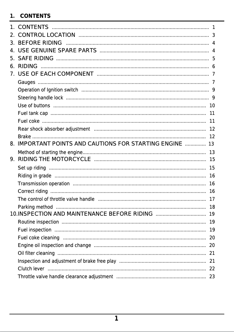 Image de la première page du manuel de l'appareil Wolf Classic