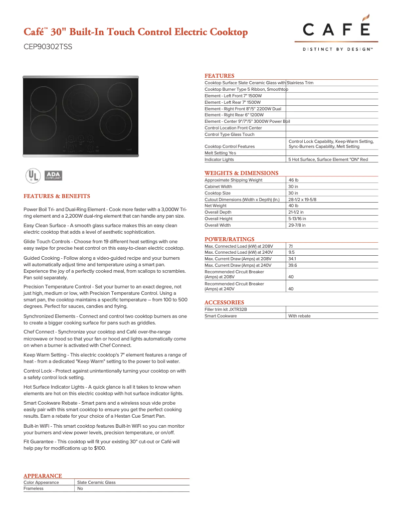 Image de la première page du manuel de l'appareil Café CEP90302TSS