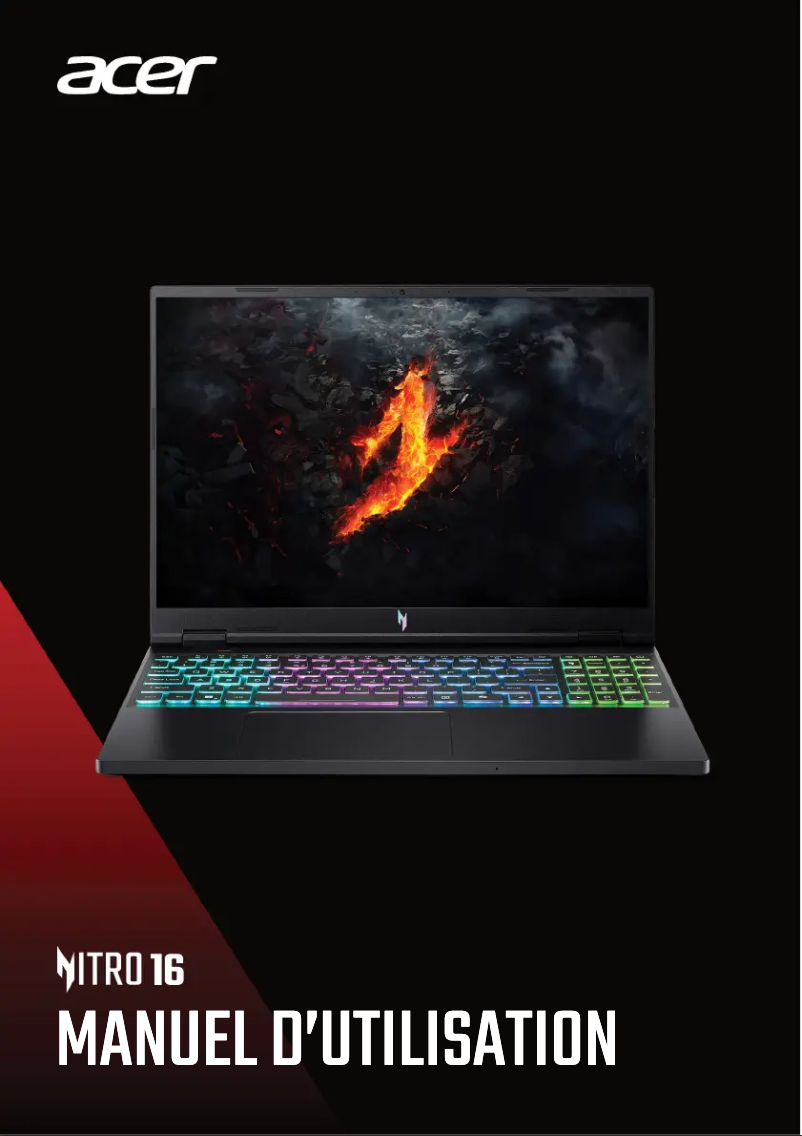 Page n°1 - Manuel utilisateur Acer Nitro 16