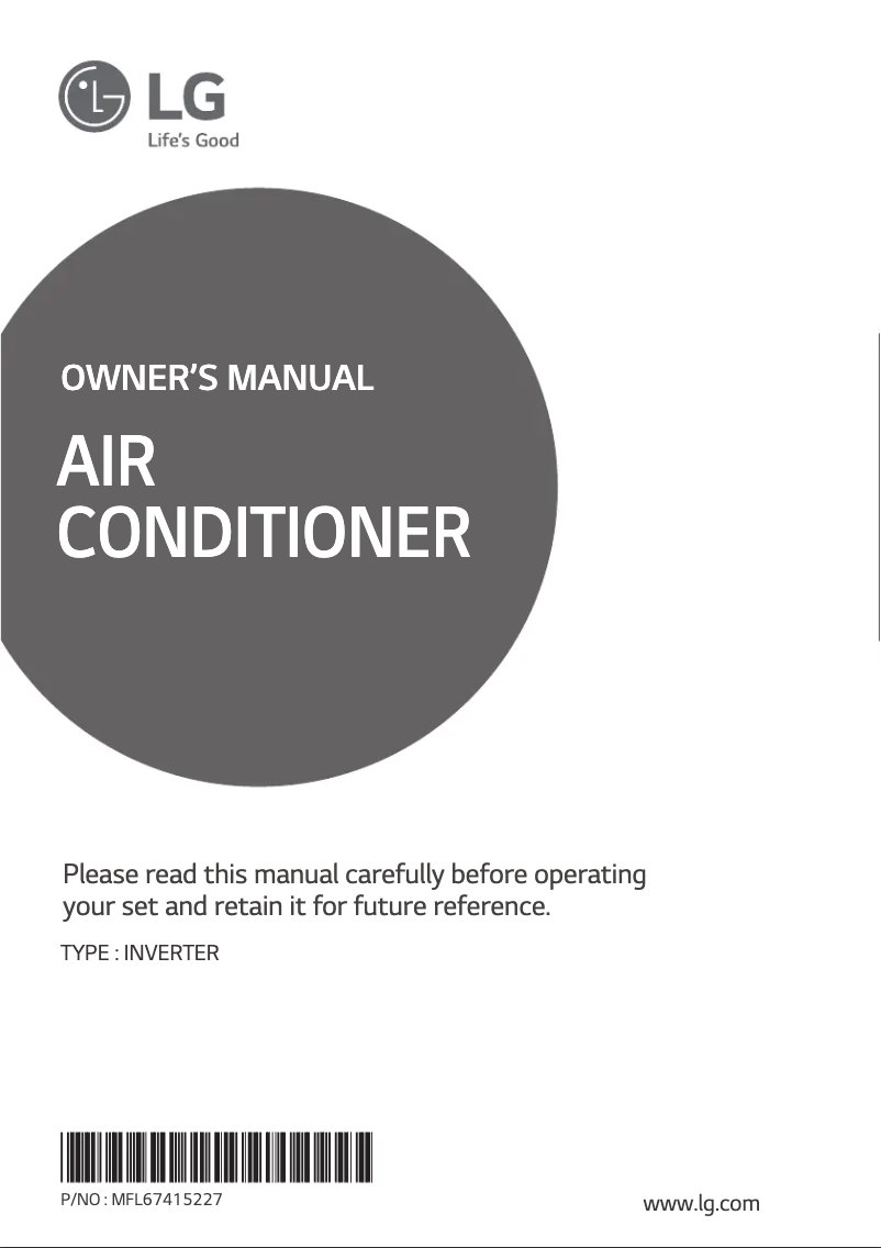 Page 1 de la notice Manuel utilisateur LG USNQ246C454