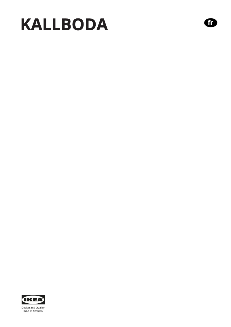 Image de la première page du manuel de l'appareil KALLBODA 005.484.53