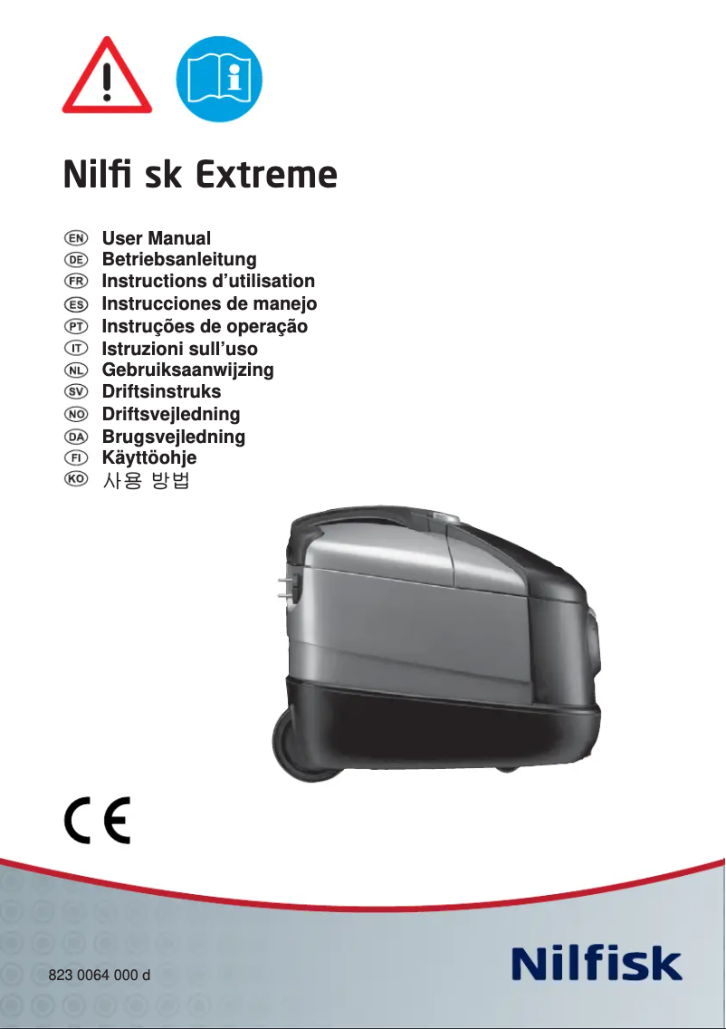Page n°1 - Manuel utilisateur Nilfisk Extreme Eco