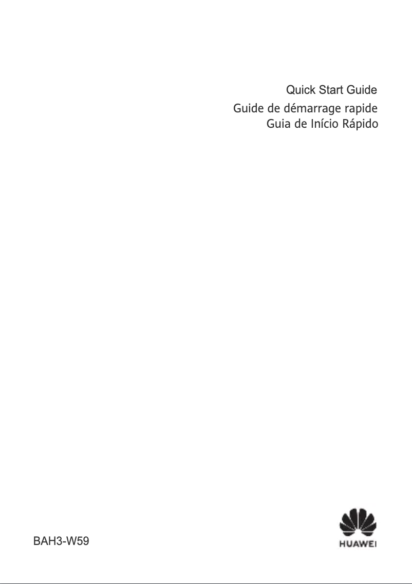 Image de la première page du manuel de l'appareil MatePad