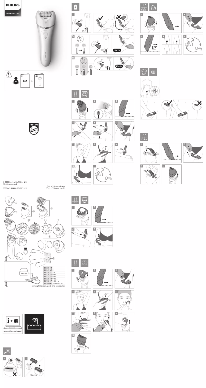 Page n°1 - Manuel utilisateur Philips Series 8000 BRE720