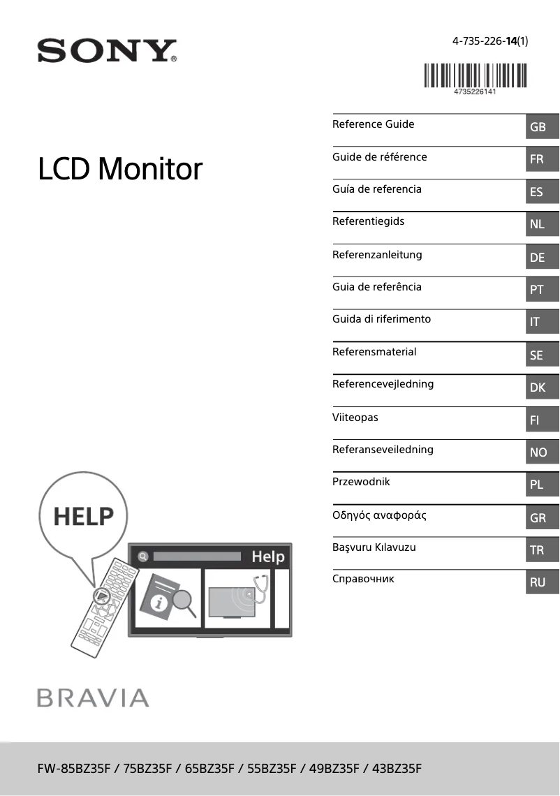 Page n°1 - Manuel utilisateur Sony FW-55BZ35F