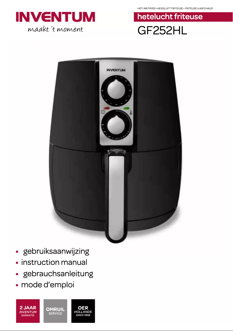 Page n°1 - Manuel utilisateur Inventum GF252HL