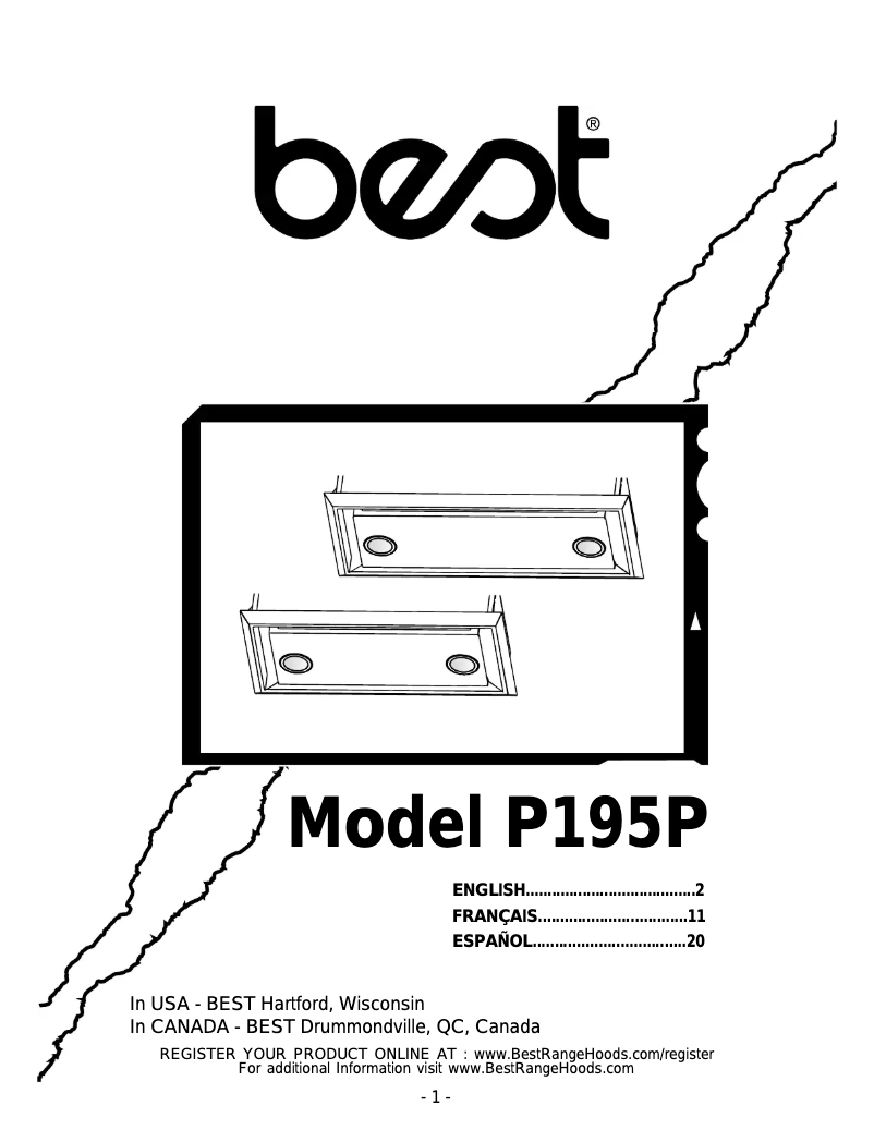 Page n°1 - Guide d'installation Best P195P1M52SB6