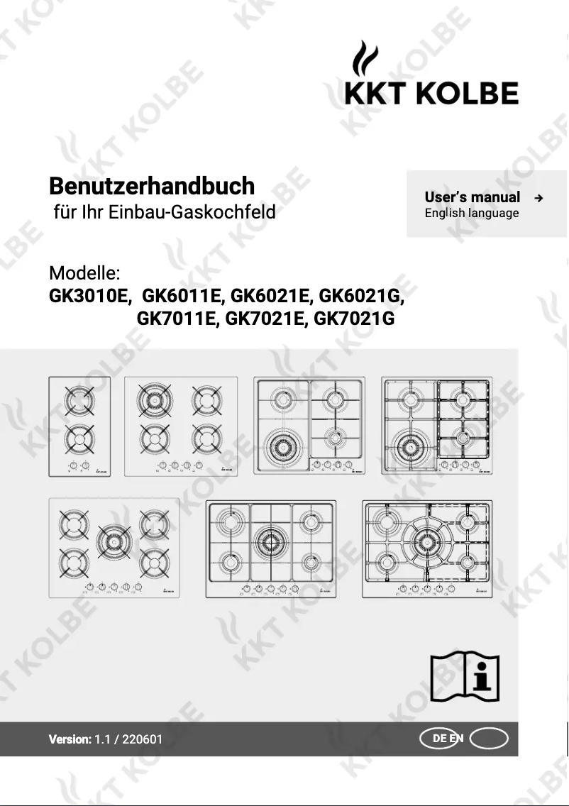 Image de la première page du manuel de l'appareil GK6011E