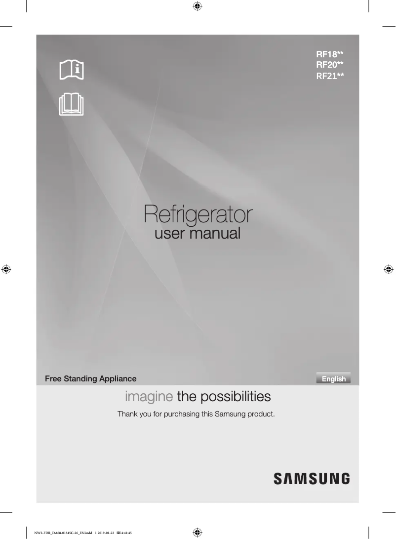 Page n°1 - Manuel utilisateur Samsung RF18HFENBWW