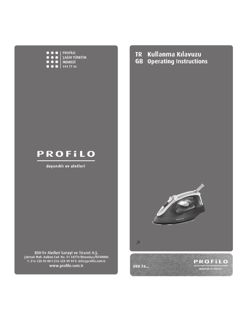 Page 1 de la notice Manuel utilisateur Profilo UTU7430