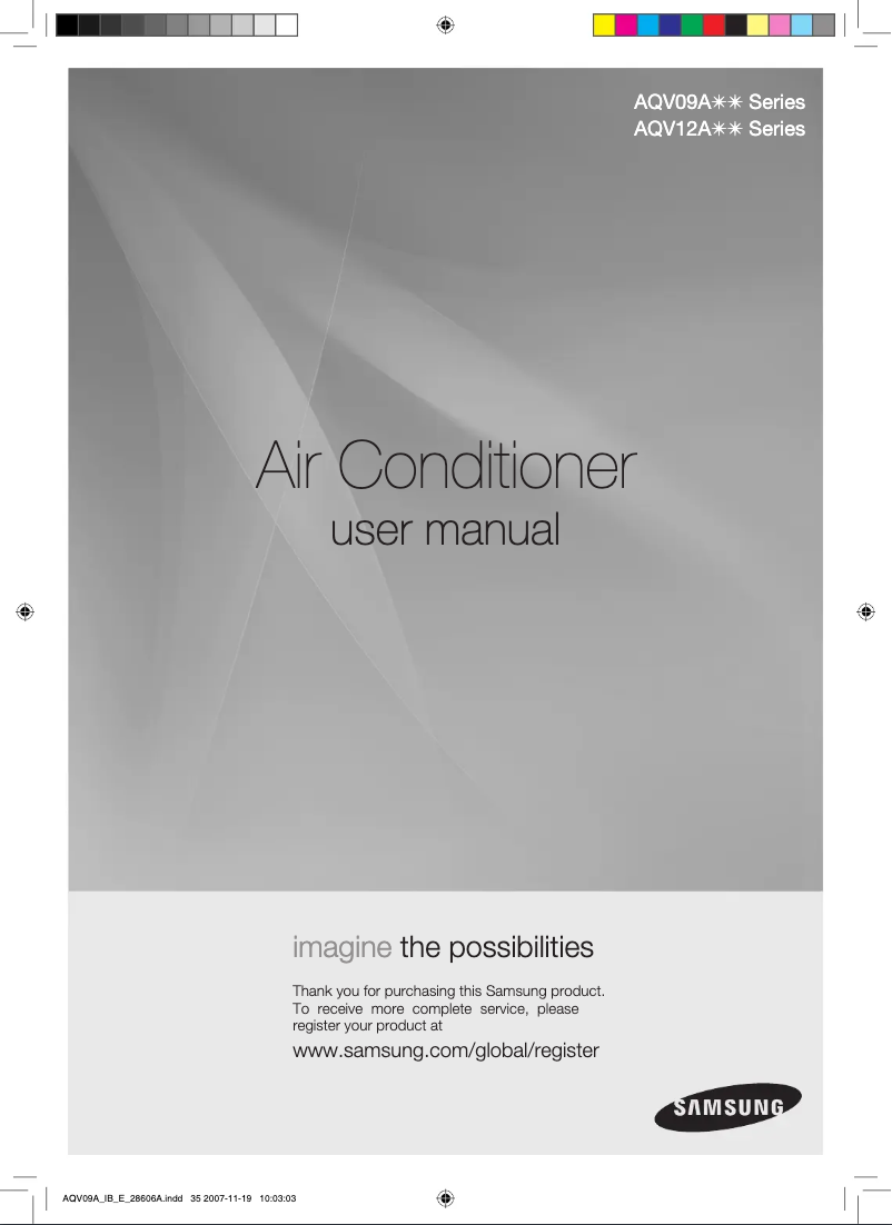 Imagen de la primera página del manual del dispositivo AQV12ASAX