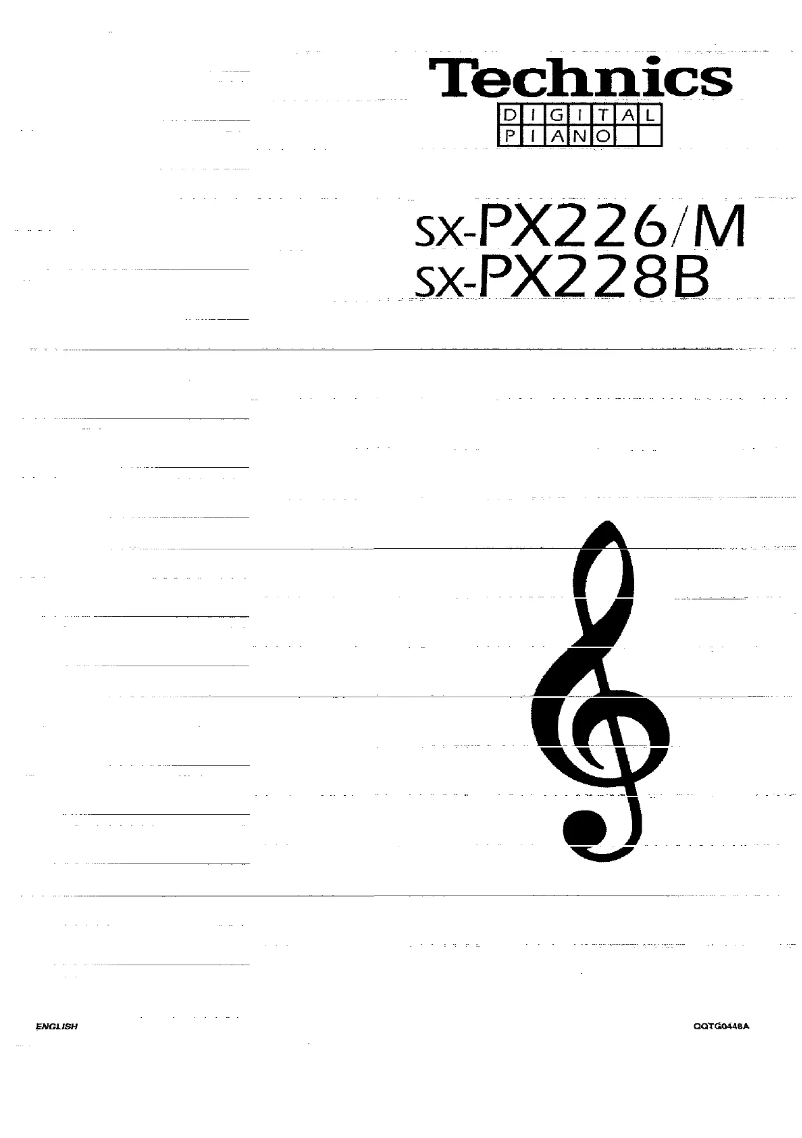 Image de la première page du manuel de l'appareil SX-PX226