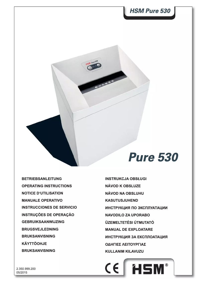 Image de la première page du manuel de l'appareil Pure 530