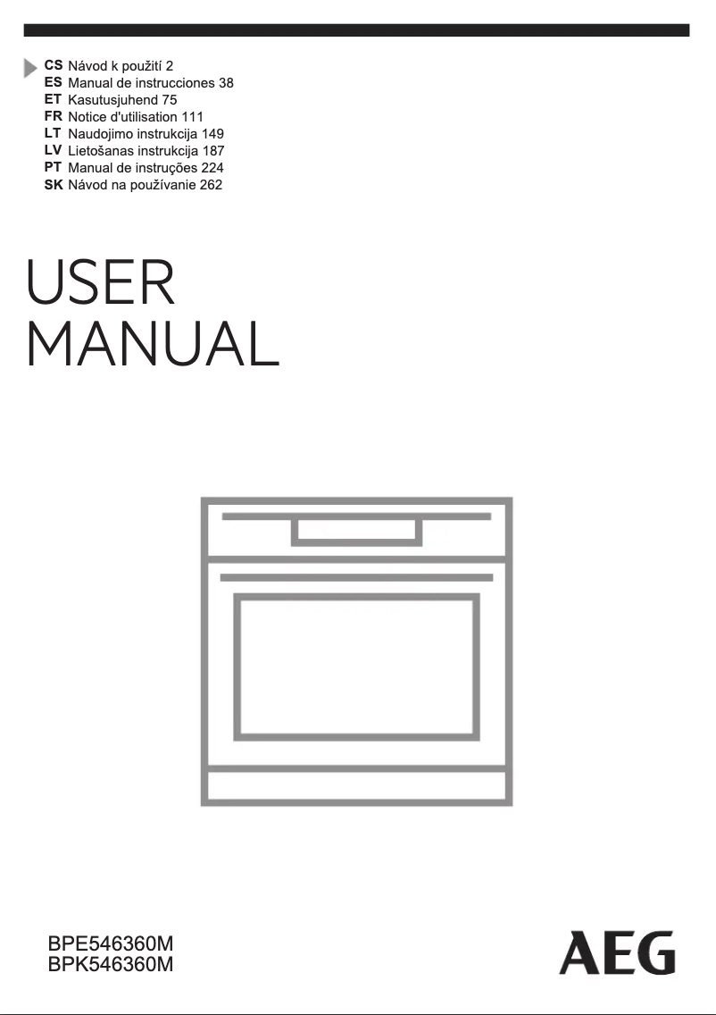 Imagen de la primera página del manual del dispositivo BPE546360M
